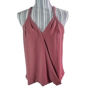 Sandy & Sid women's wrap front sleeveless top size S